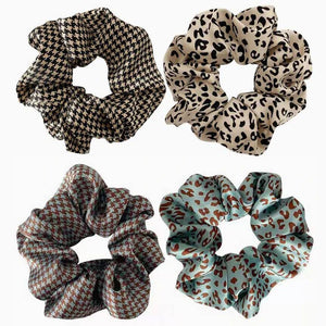 Satin Scrunchies - Set of 4