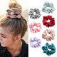 Satin Scrunchies - Set of 4