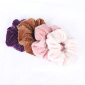 Satin Scrunchies - Set of 4